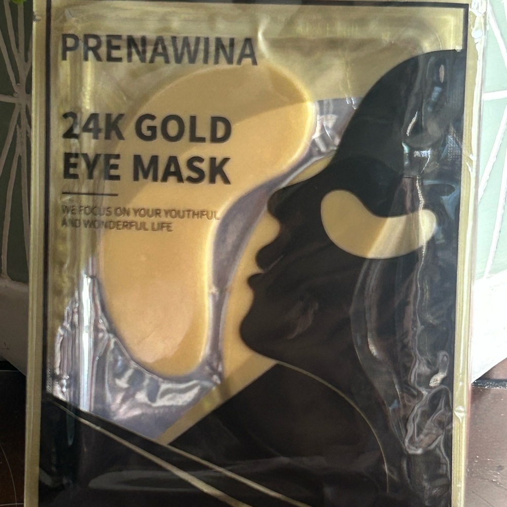 Prenawina 6- pairs total. 24K Gold Eye Mask